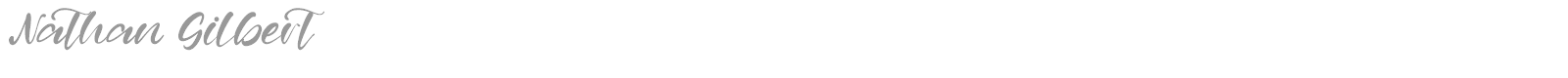 Nathan Gilbert font preview